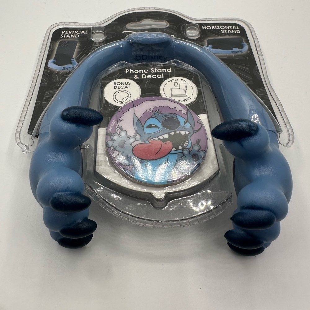 Disney Stitch Blue Phone Holder with bonus Decal